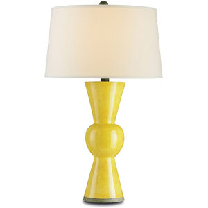 Upbeat 31 inch 150 watt Yellow Table Lamp Portable Light