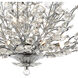 Crystique 9 Light 30 inch Polished Chrome Chandelier Ceiling Light