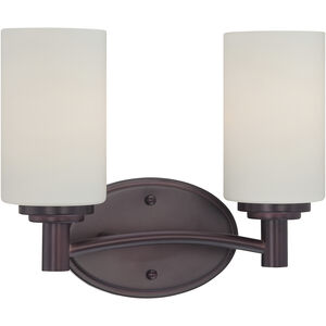 Pittman 2 Light 12 inch Sienna Bronze Vanity Light Wall Light