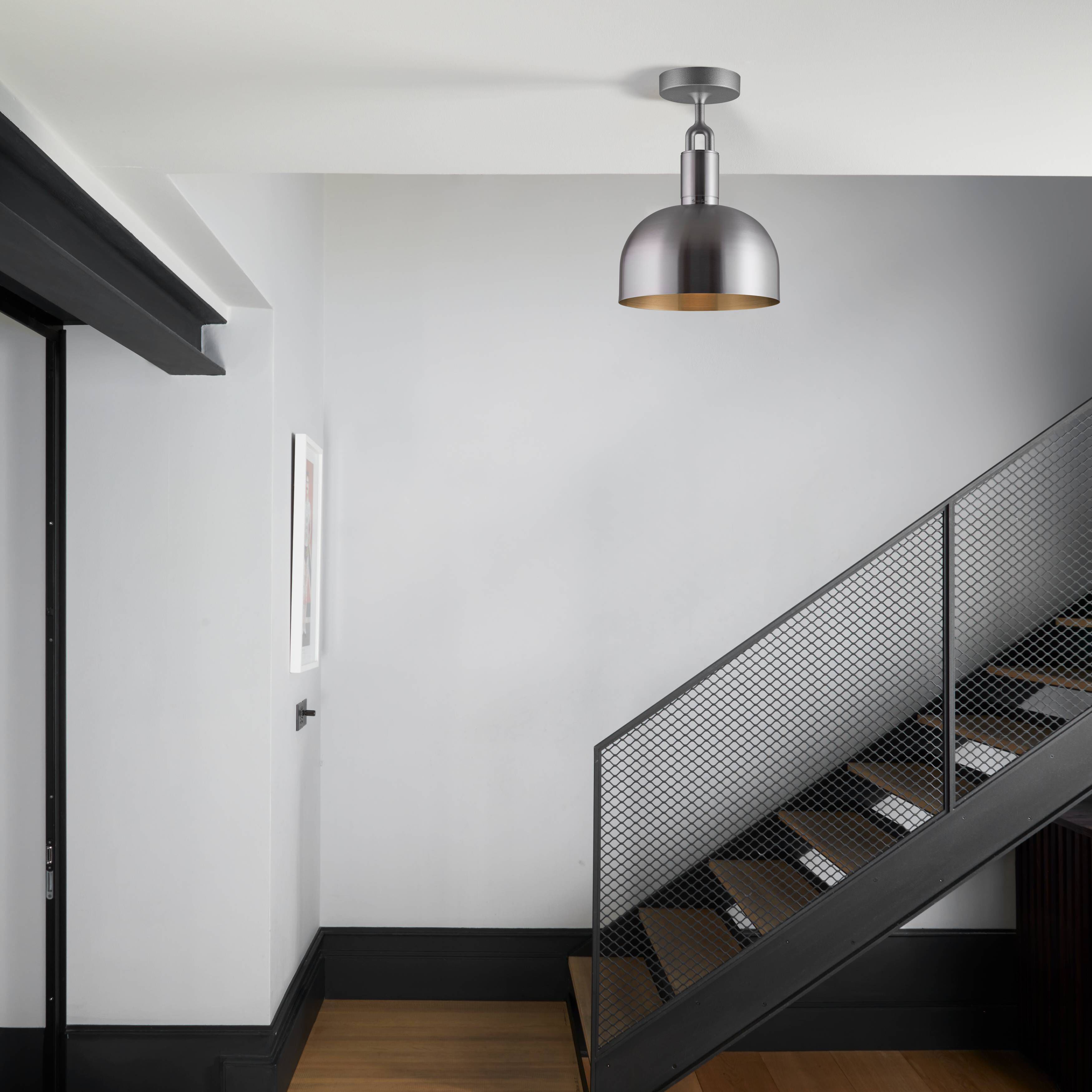 Forked LED 9.84 inch Steel Flush Mount Ceiling Light