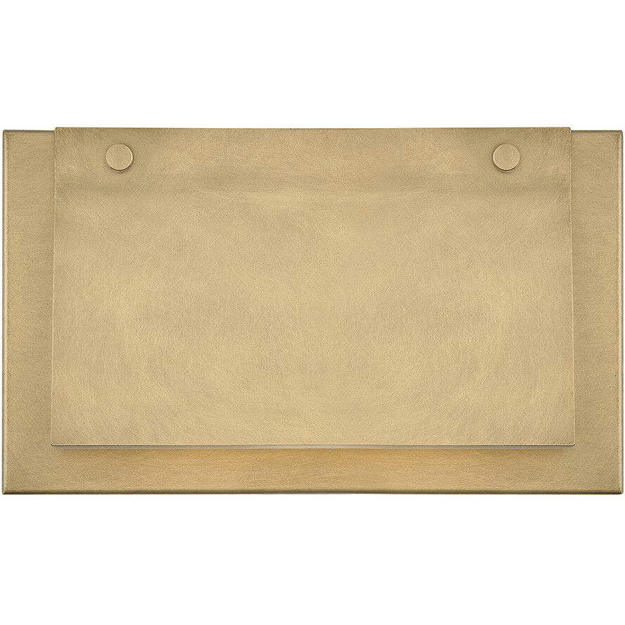 Fold LED 7 inch Heritage Brass Outdoor Wall Mount Lantern