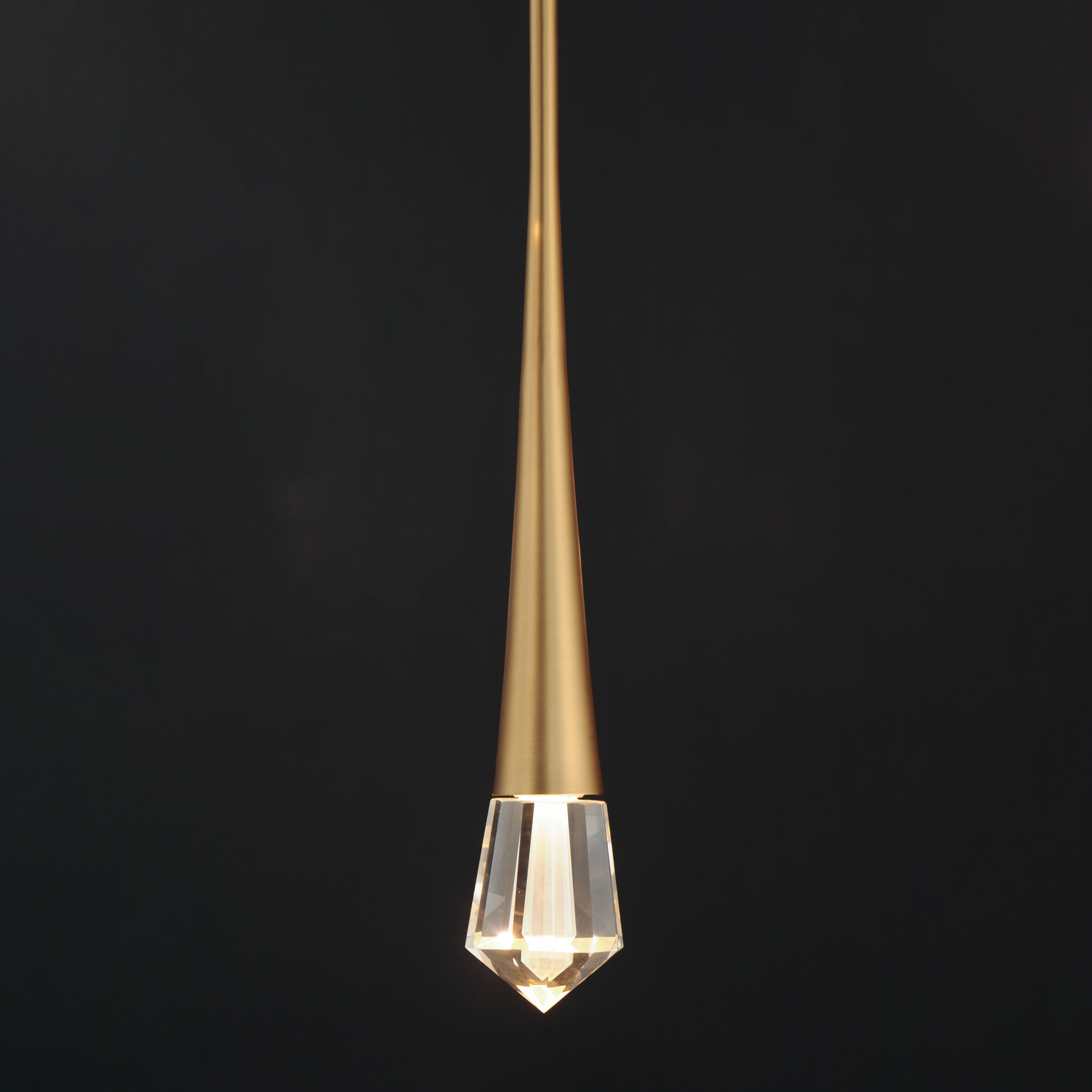 Pierce LED 2.25 inch Gold Single Pendant Ceiling Light