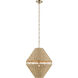 Lulo 1 Light Champagne Bronze Pendant Ceiling Light