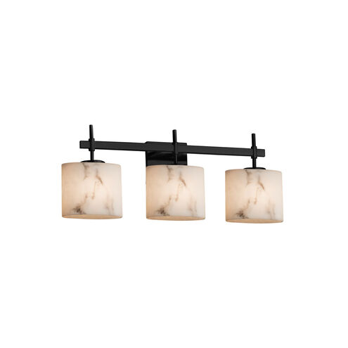 Lumenaria 3 Light 22 inch Polished Chrome Vanity Light Wall Light in Cylinder with Broken Rim, Incandescent