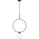 Averley 1 Light 7.88 inch Black Pendant Ceiling Light