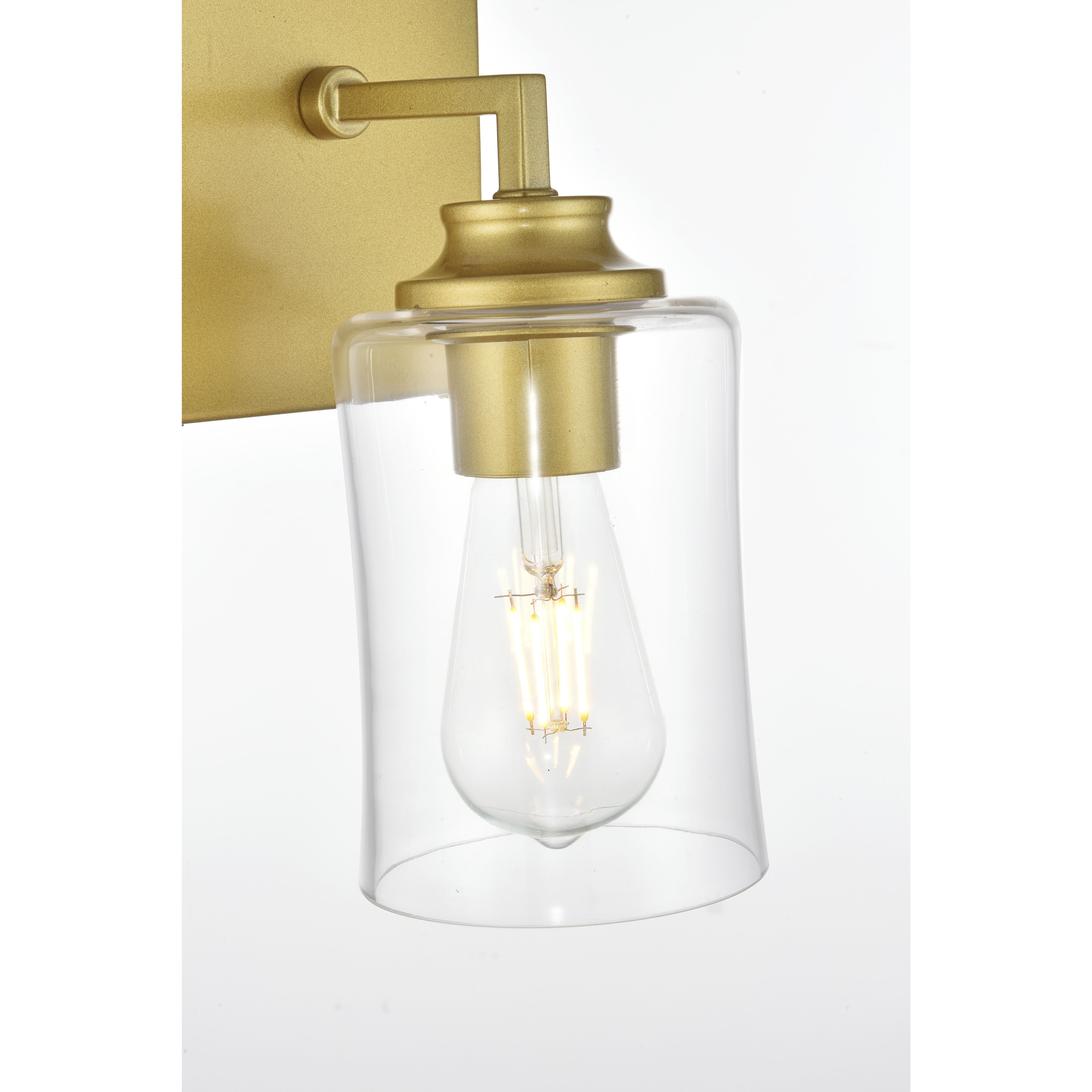 Ronnie 1 Light 5 inch Brass Bath Sconce Wall Light