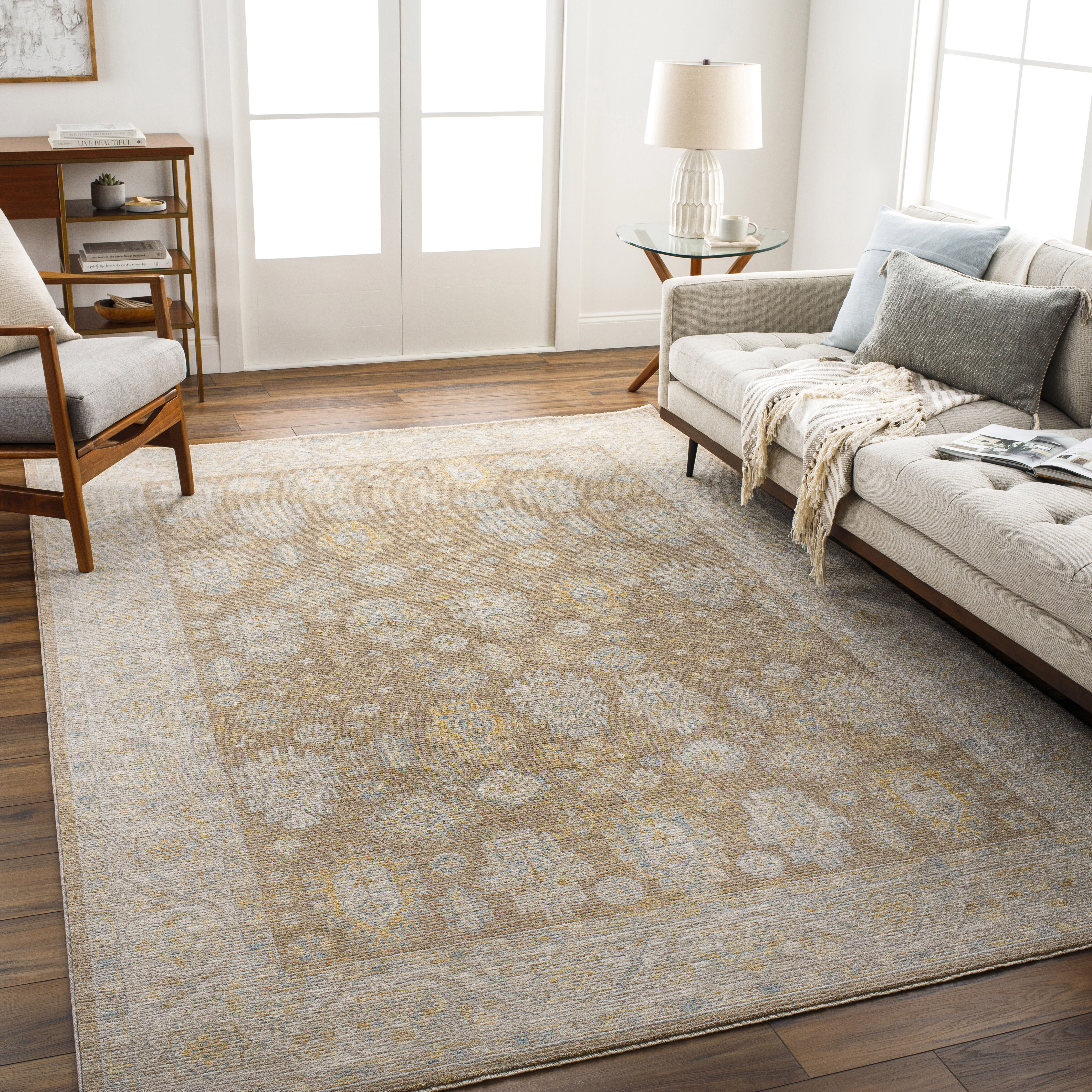 Avant Garde 36 X 24 inch Khaki Rug, Rectangle