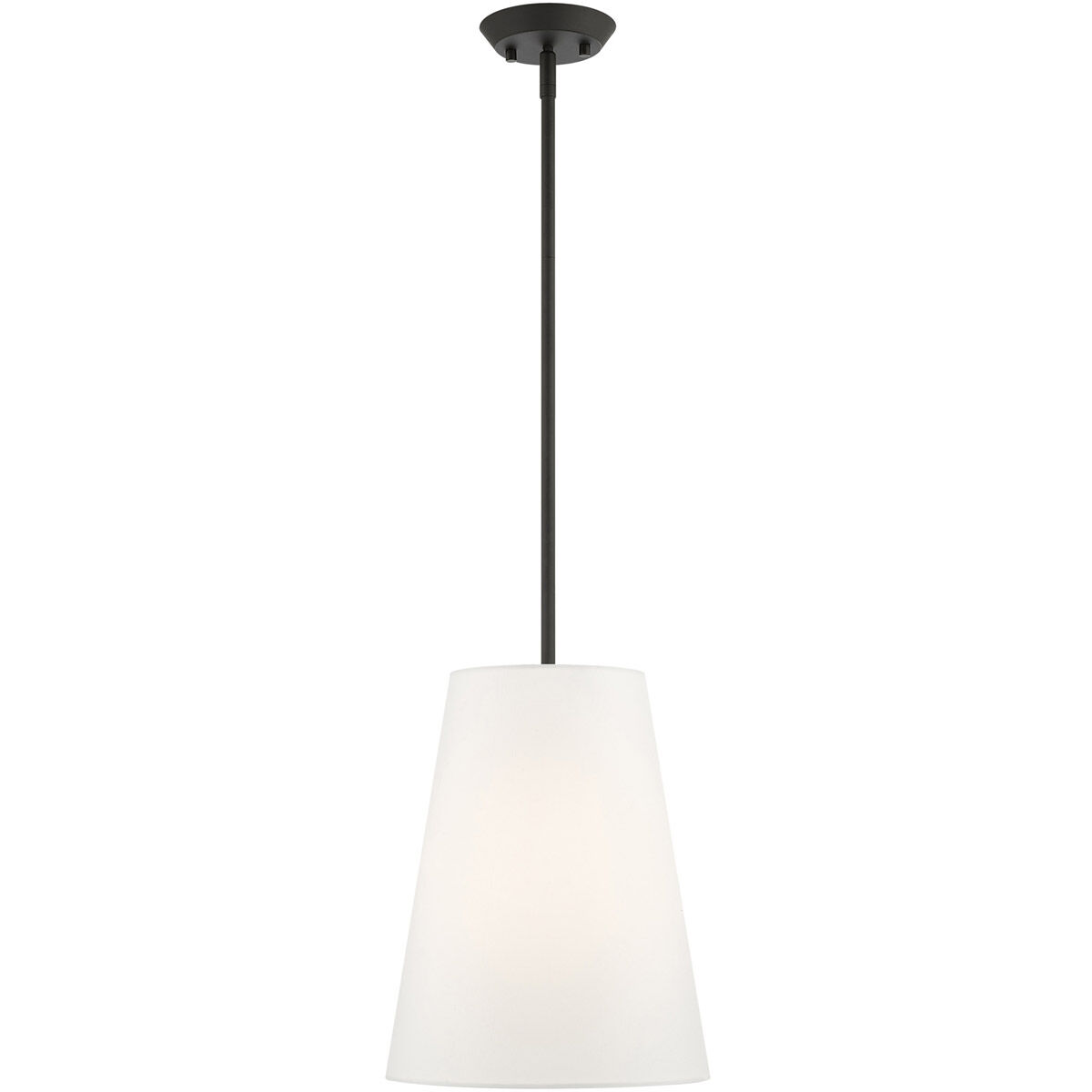 Prato 1 Light 11 inch Black Pendant Ceiling Light