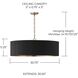 Donovan 4 Light 30.75 inch Black Stain and Matte Brass Chandelier Ceiling Light