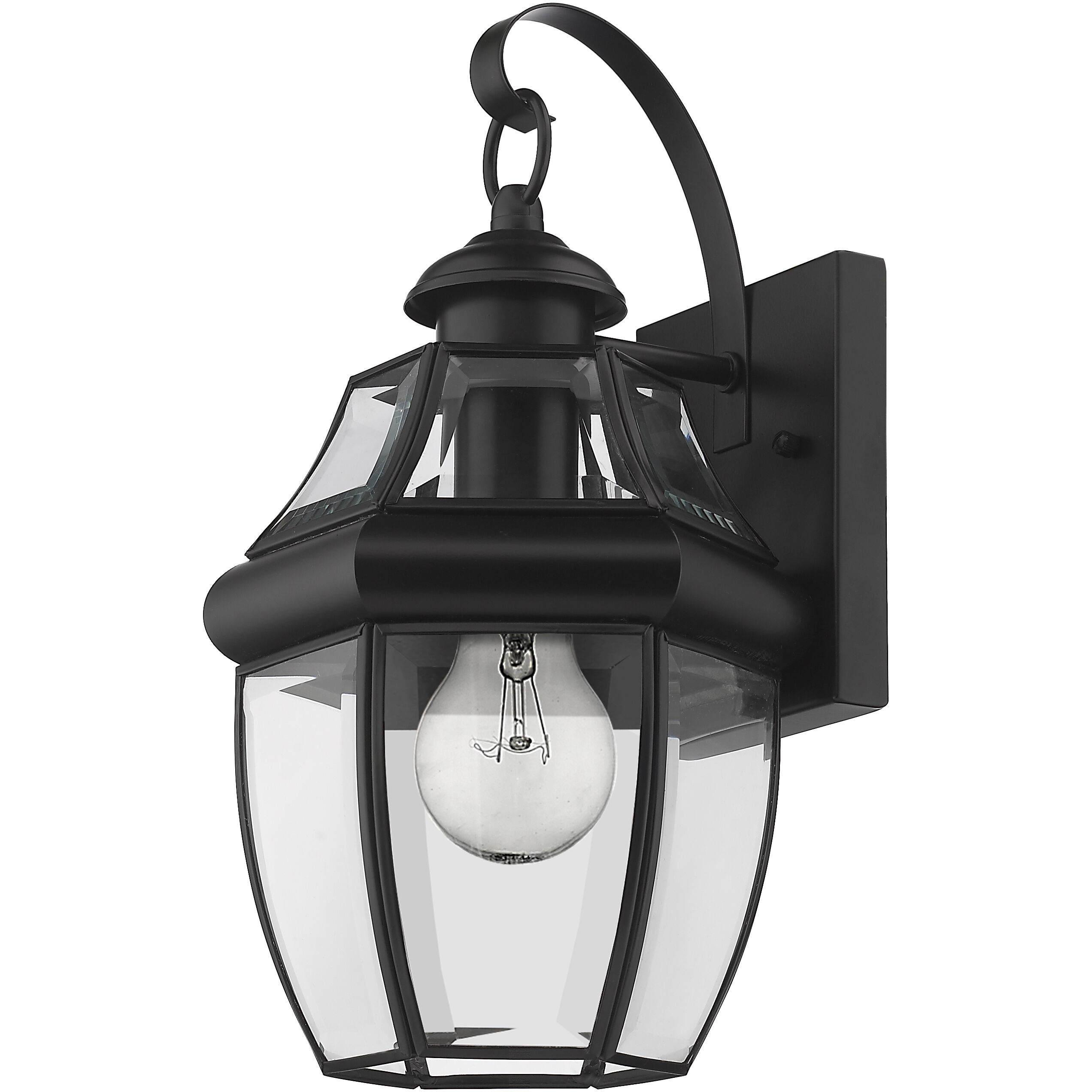 Westover 1 Light 13.75 inch Black Outdoor Wall Light