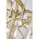 Anita 12 Light 43 inch Gold Leaf Down Chandelier Ceiling Light