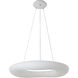 Bethel International TA Series LED 30 inch White Pendant Ceiling Light TA07C29W - Open Box