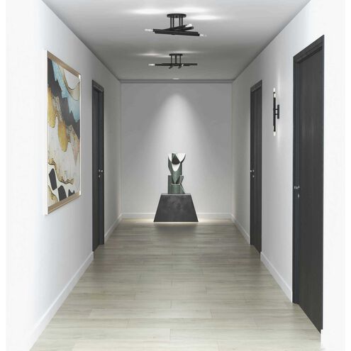 Arya 4 Light 20 inch Matte Black ADA Wall Bracket Wall Light, Design Series