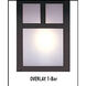 Evergreen 1 Light 12.88 inch Satin Black Outdoor Wall Mount in Amber Mica, T-Bar Overlay