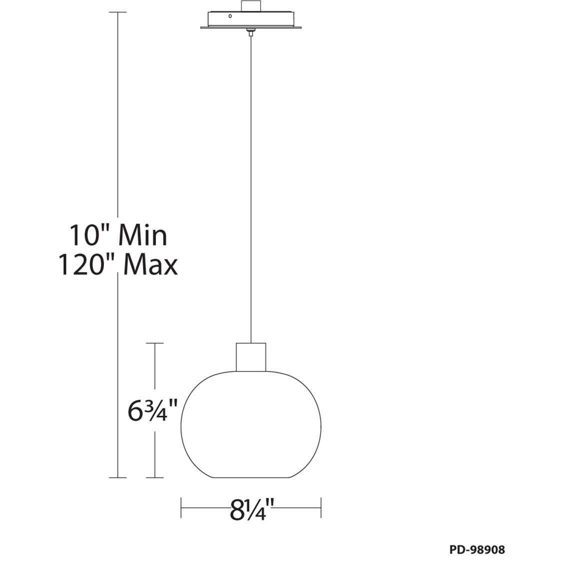 Crater LED 8.25 inch Aged Brass Mini-Pendant Ceiling Light, dweLED
