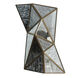 Geo-Gem 2 Light 9.5 inch Brass Antique Wall Sconce Wall Light