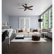 Newsome 52 inch Premier Bronze with Roasted Walnut/Yellow Walnut Blades Ceiling Fan