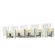 Arc 5 Light 37 inch Sterling Bath Sconce Wall Light