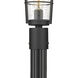 Helix 1 Light 109.25 inch Black Outdoor Post Mounted Fixture