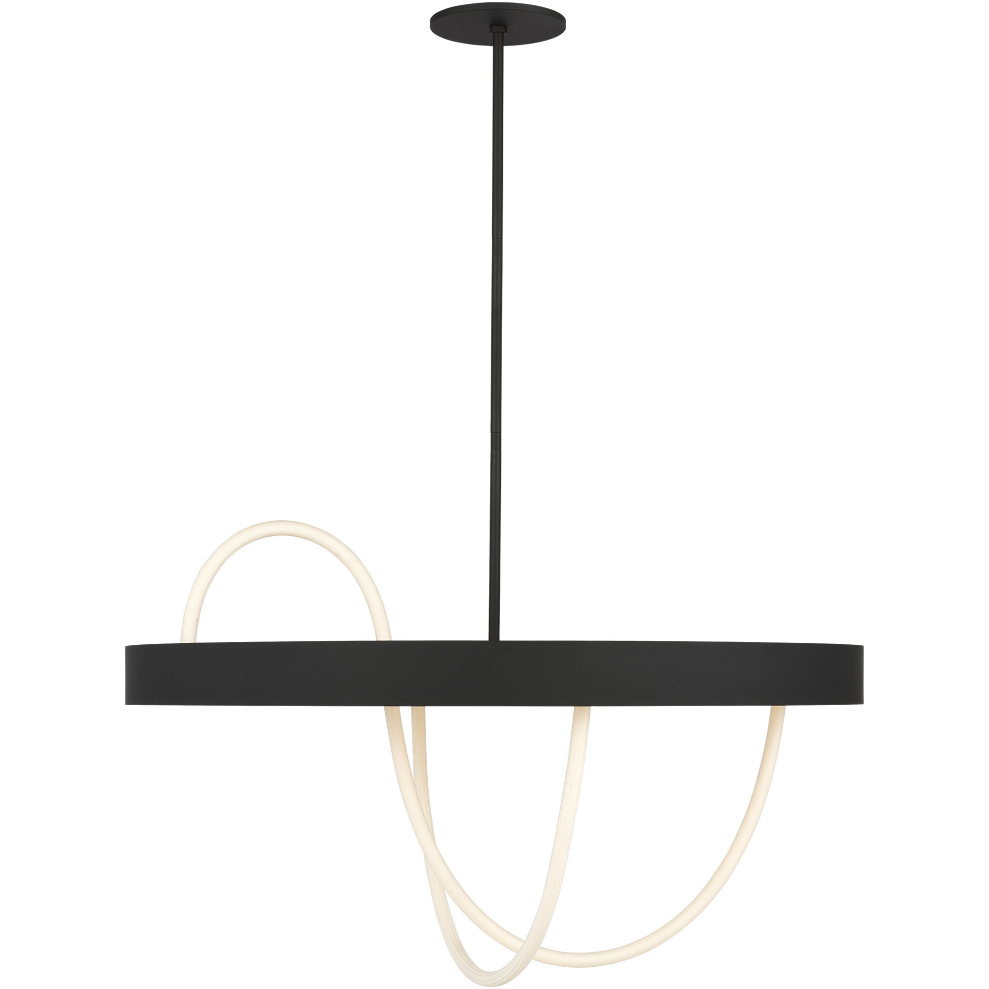 Sean Lavin Uneri LED 38 inch Nightshade Black Chandelier Ceiling Light