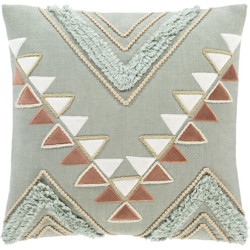 Bisbee 20 X 20 inch Brick Red Pillow Cover, Square