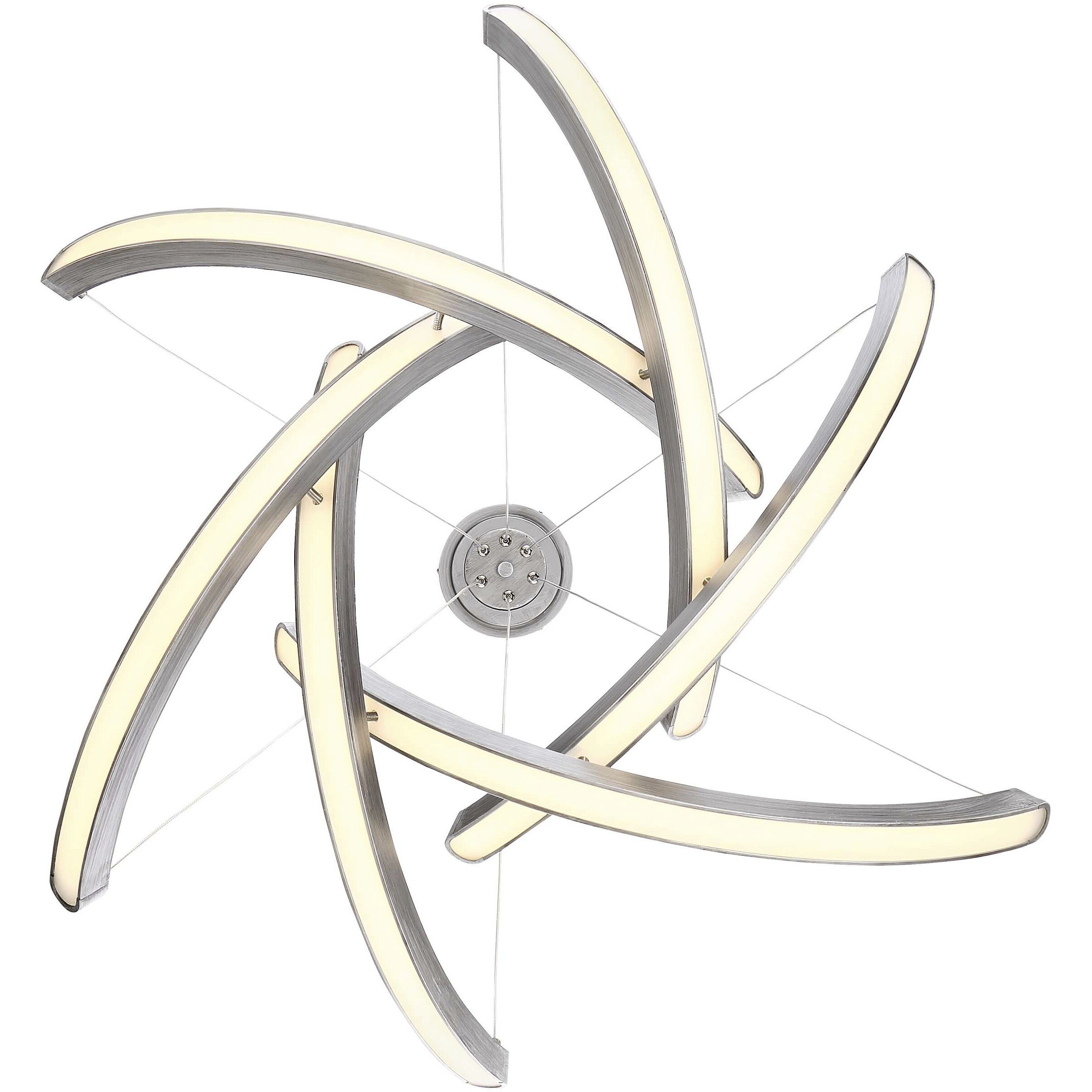 Swing Time LED 30 inch Brushed Silver Pendant Ceiling Light