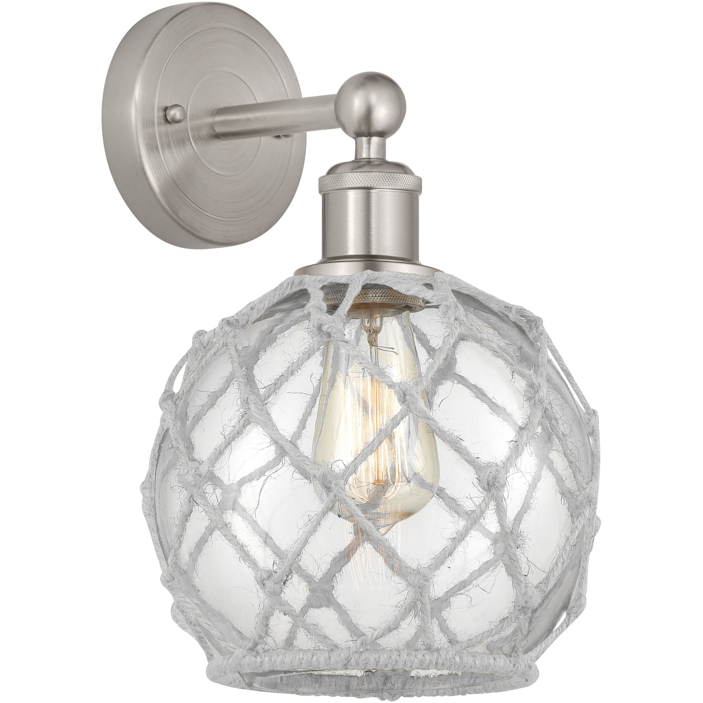 Edison Farmhouse Rope 1 Light 8.00 inch Wall Sconce