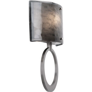 Carlyle 1 Light 11.4 inch Burnished Bronze Cover Sconce Wall Light in Frosted Granite, Circlet