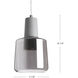 Samson Pendant Ceiling Light in Smoked Glass, Smoked