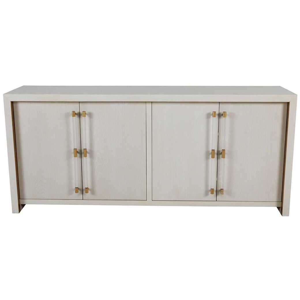 Winford Cerused White / Stained Gold Cabinet