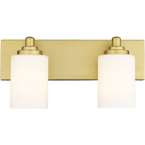 Soledad 2 Light 16.25 inch Brushed Gold Vanity Wall Light