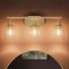 Reines 3 Light 22.75 inch Brushed Gold Bath Vanity Wall Light