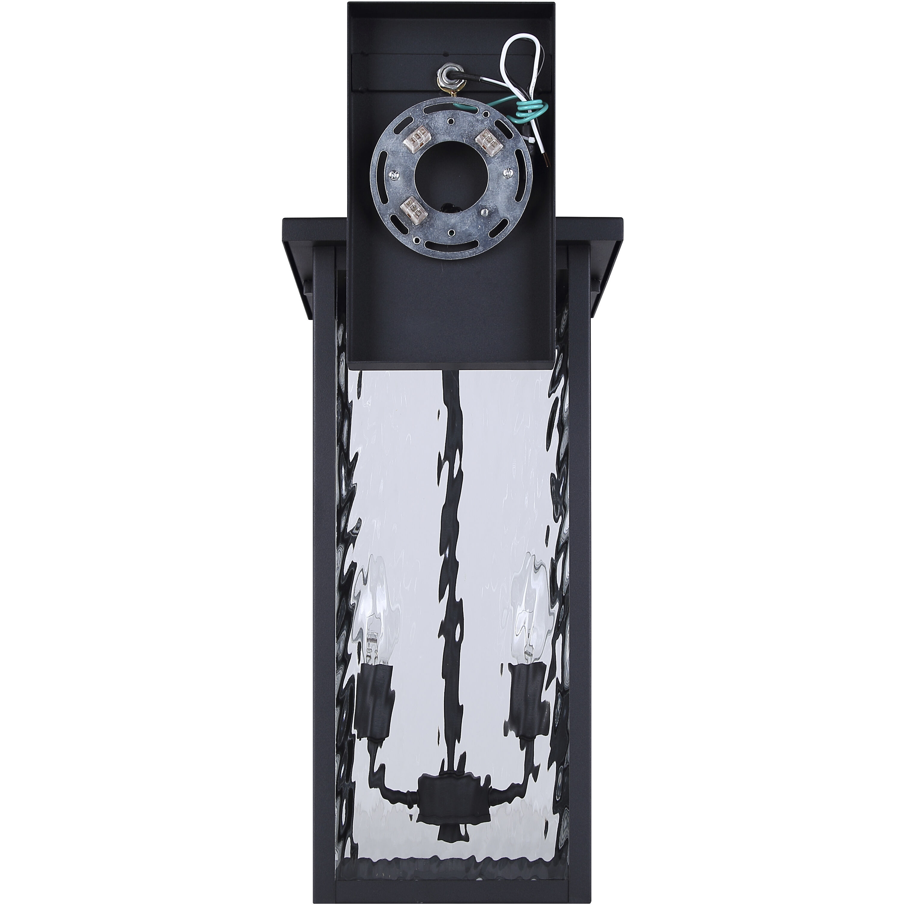 Shana 2 Light 22 inch Black Outdoor Wall Lantern