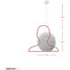 Urchin 1 Light 13 inch White Pendant Ceiling Light