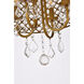 Elise 4 Light 14 inch Brass Flush Mount Ceiling Light
