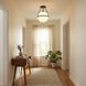 Mid-Century Modern 1 Light 13.25 inch Matte Black Semi-Flush Ceiling Light