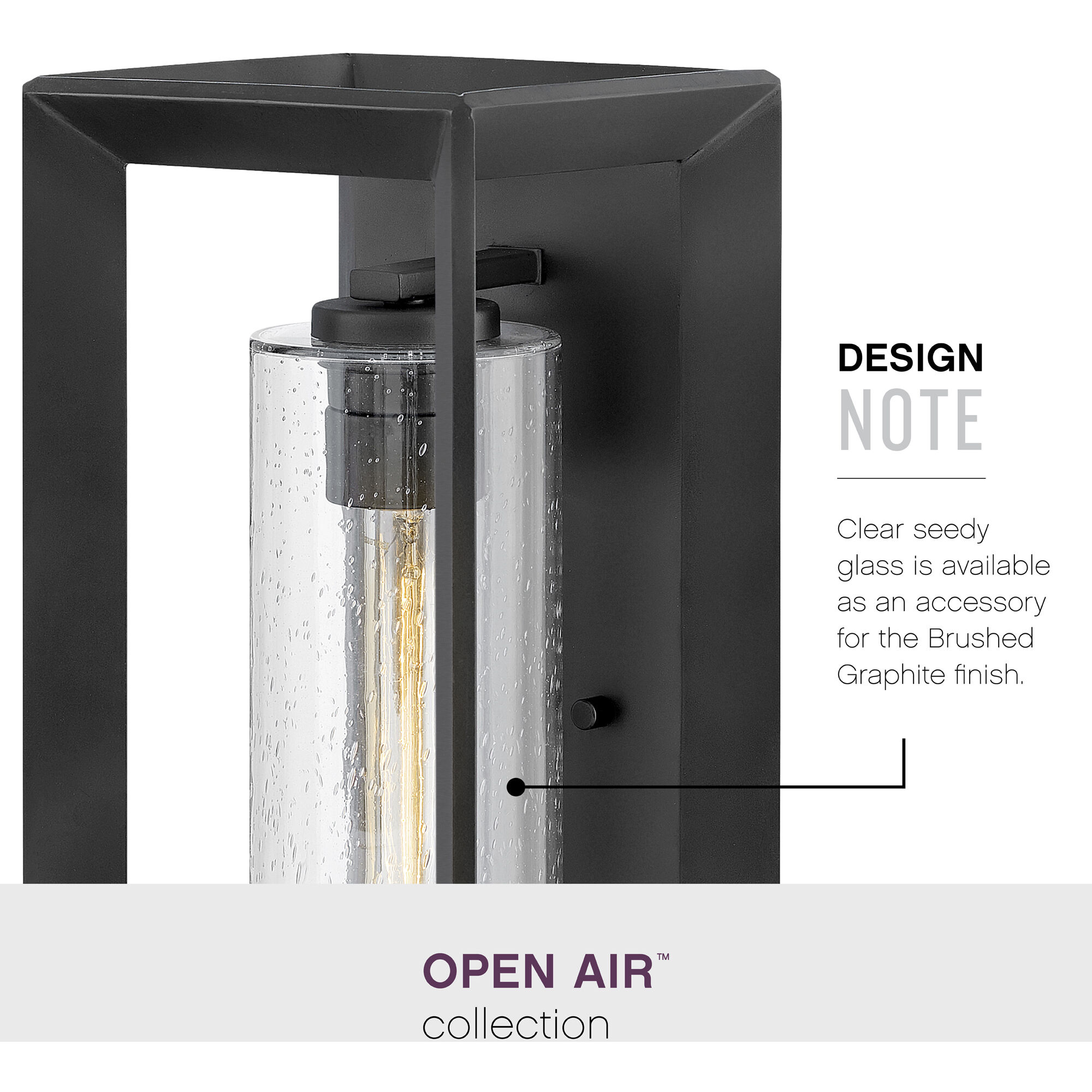 Rhodes Outdoor Wall Mount Lantern in Brushed Graphite