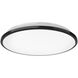 Brook 11.13 inch Black Flush Mount Ceiling Light