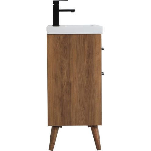 Boise 18 X 18 X 33 inch Matte White and Black Vanity Sink Set