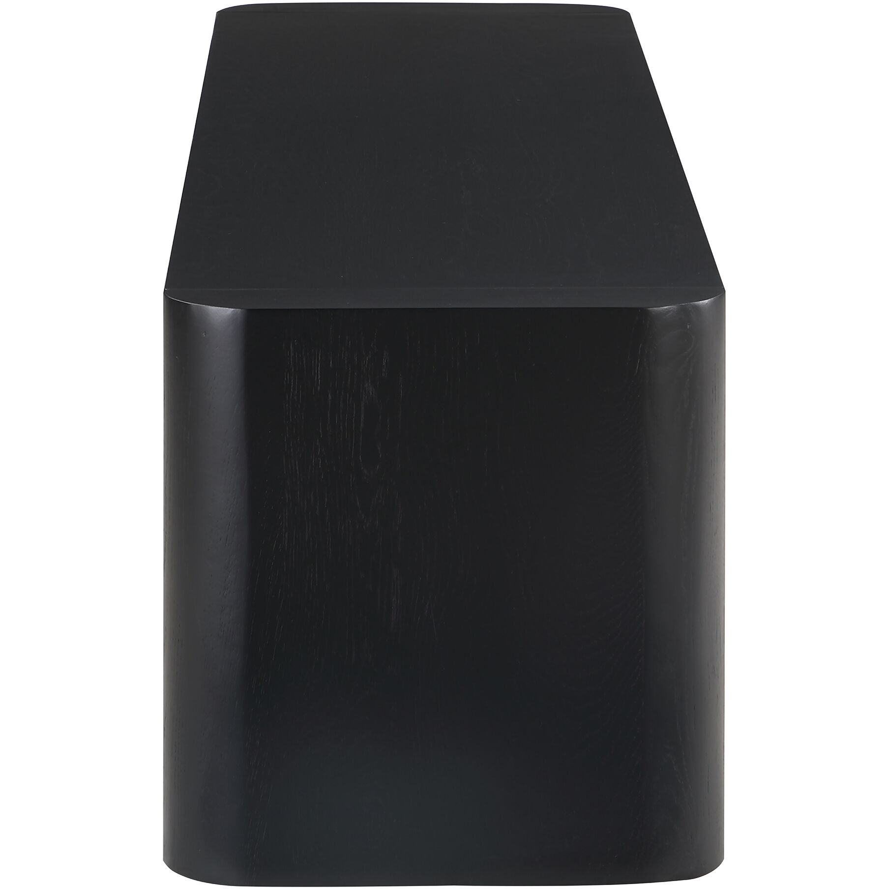 Post Black Dining Bench, Large