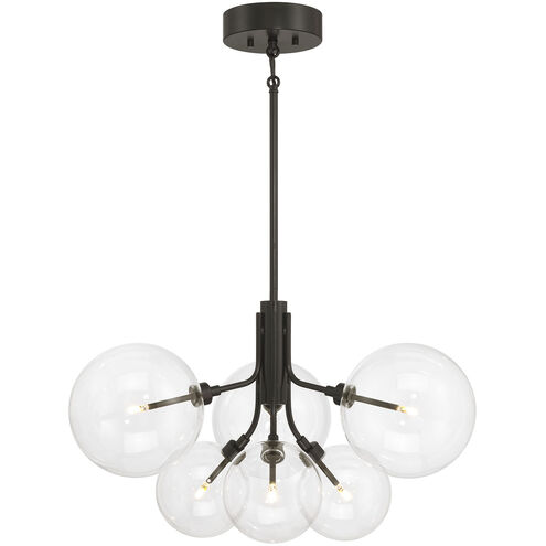 Contemporary LED 26.75 inch Oil Rubbed Bronze Chandelier Ceiling Light