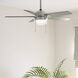 Anisten 44 inch Brushed Nickel with Matte Nickel/Light Grey Oak Blades Ceiling Fan