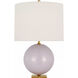 kate spade new york Elsie 25.5 inch 100 watt Lilac Table Lamp Portable Light in Cream Linen