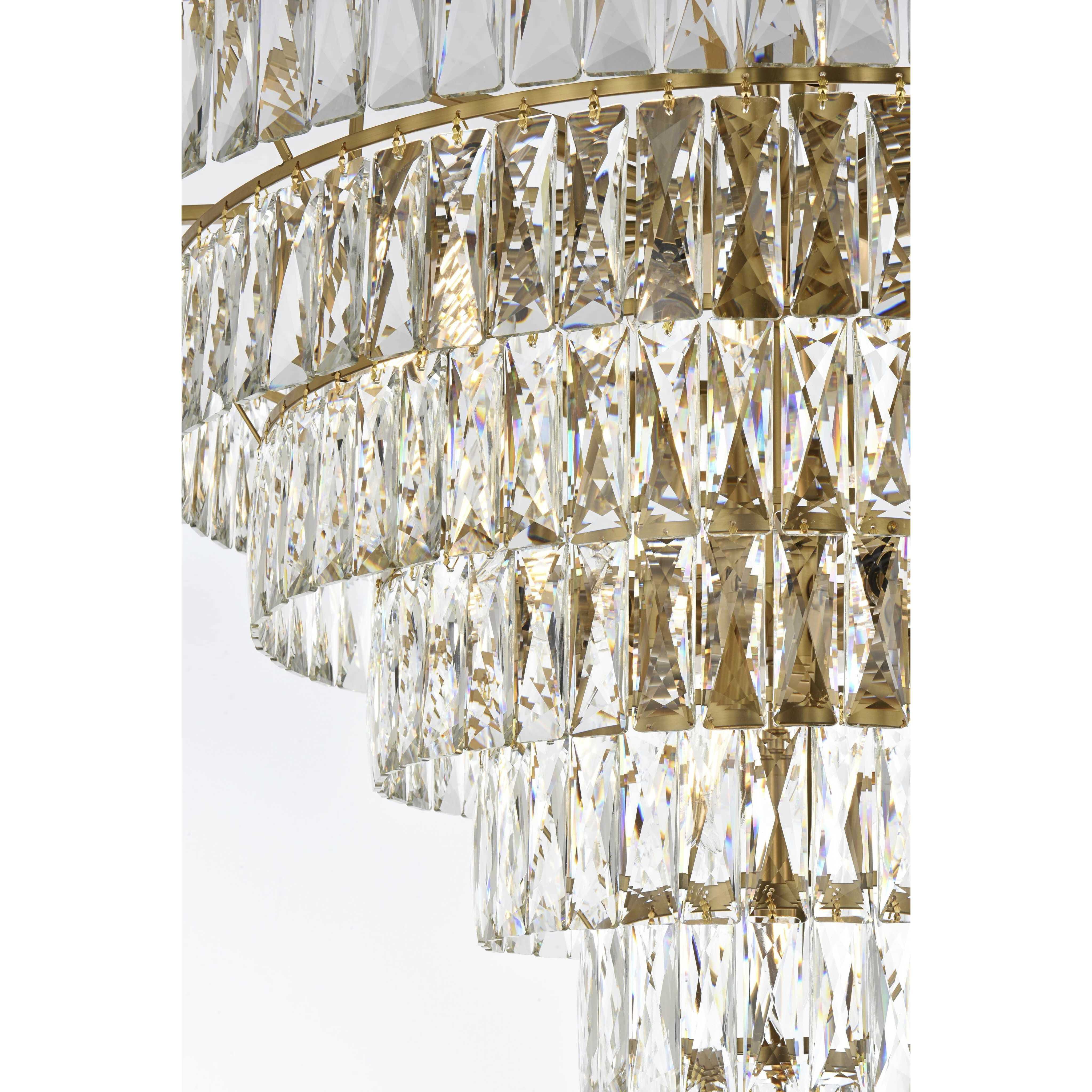 Josephine 25 Light 32 inch Satin Gold Chandelier Ceiling Light