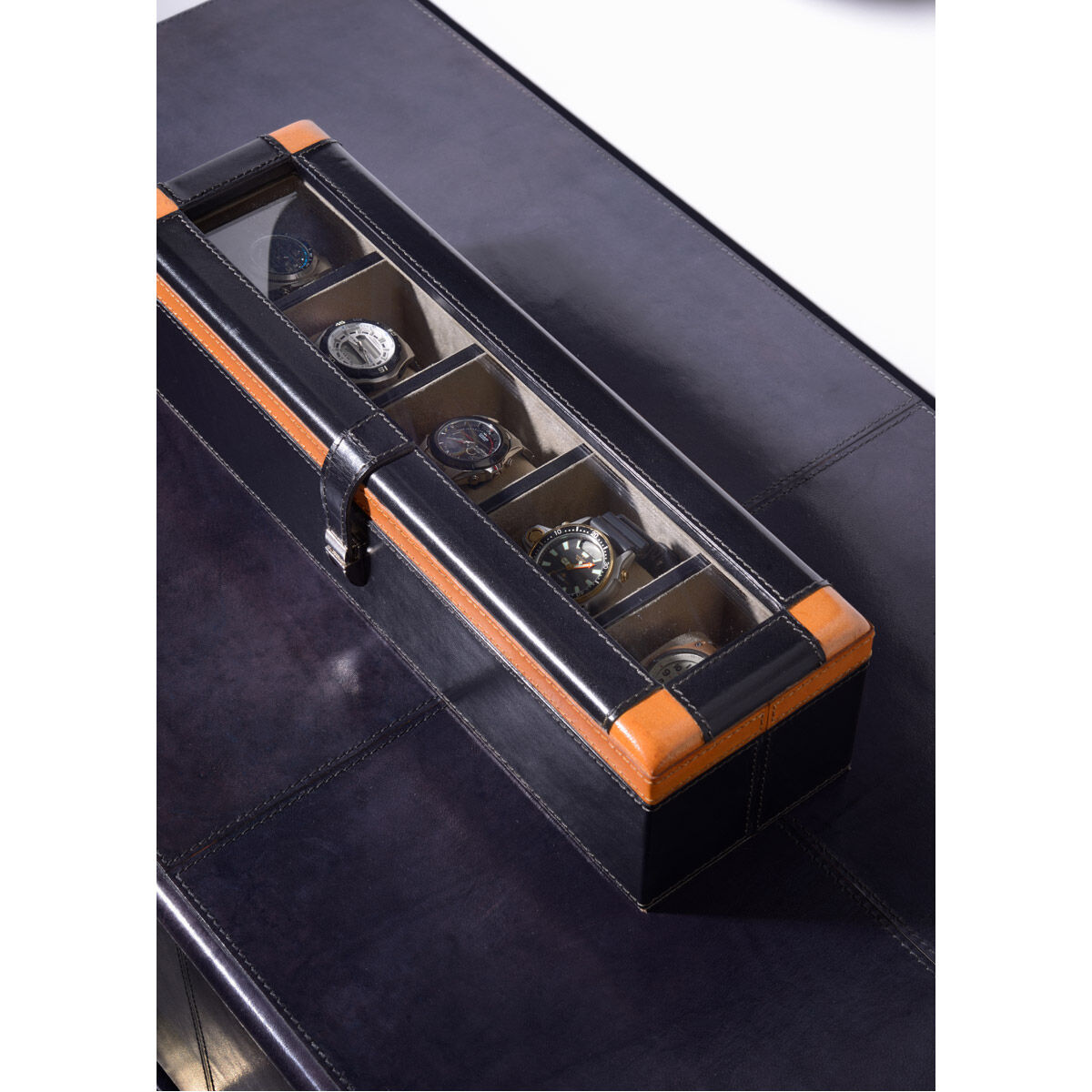 Wildwood 16 inch Black/Golden/Clear/Nickel Box