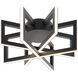 Cass LED 13 inch Black Flush Mount Ceiling Light