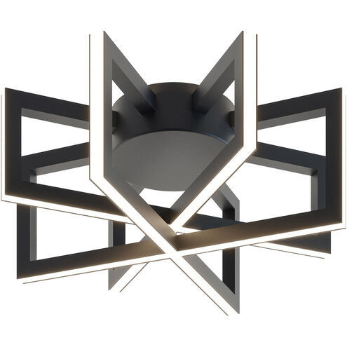 Cass LED 13 inch Black Flush Mount Ceiling Light
