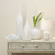 Ariel White Glass Shells, Set of 2