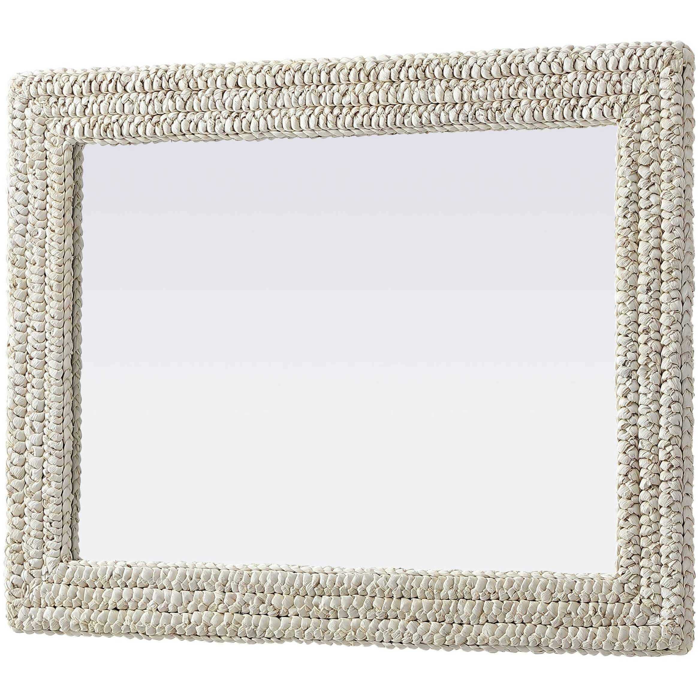 Marlowe 36 X 27 inch Linen White Mirror