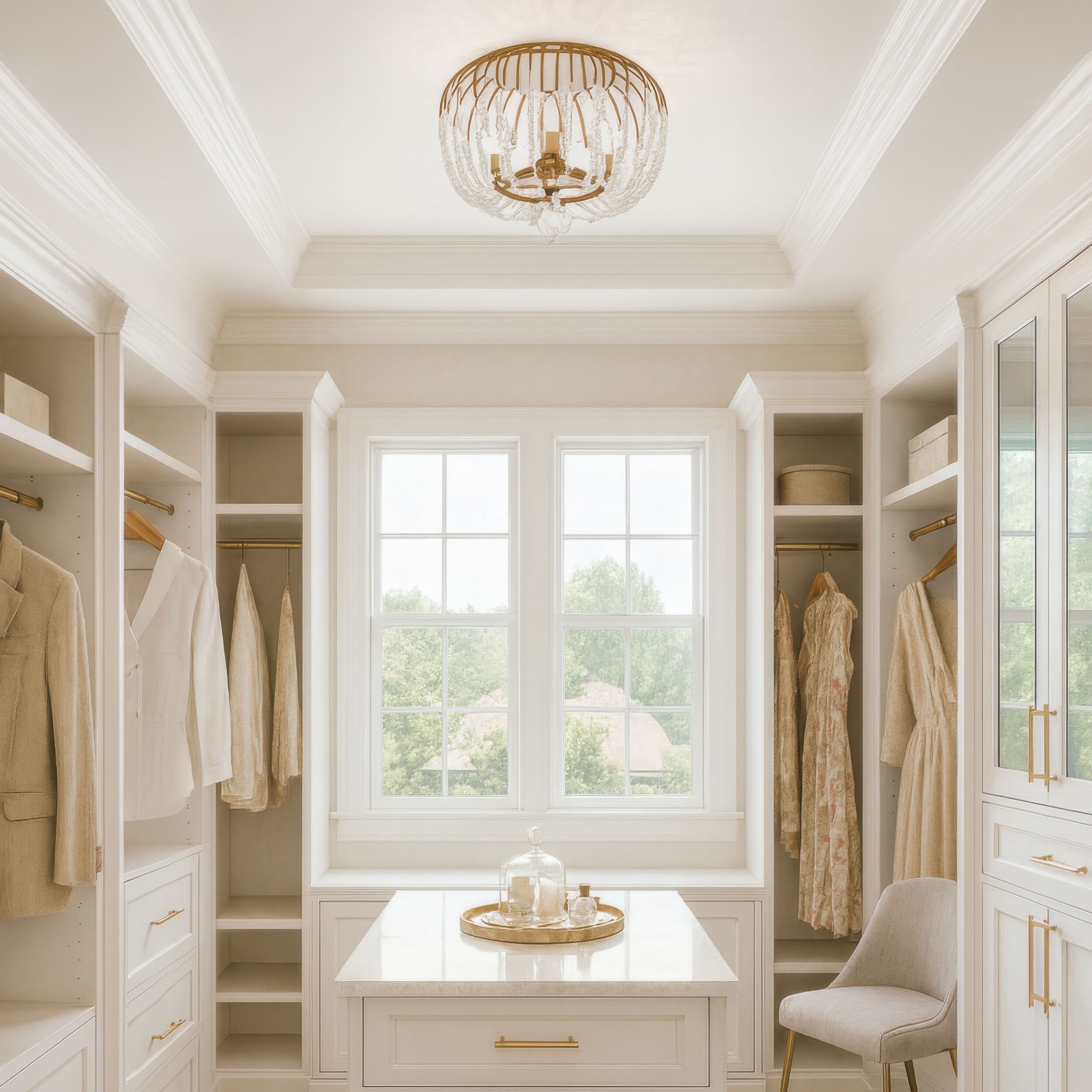 Voliere 3 Light 18.25 inch Havana Gold Semi-Flush Ceiling Light